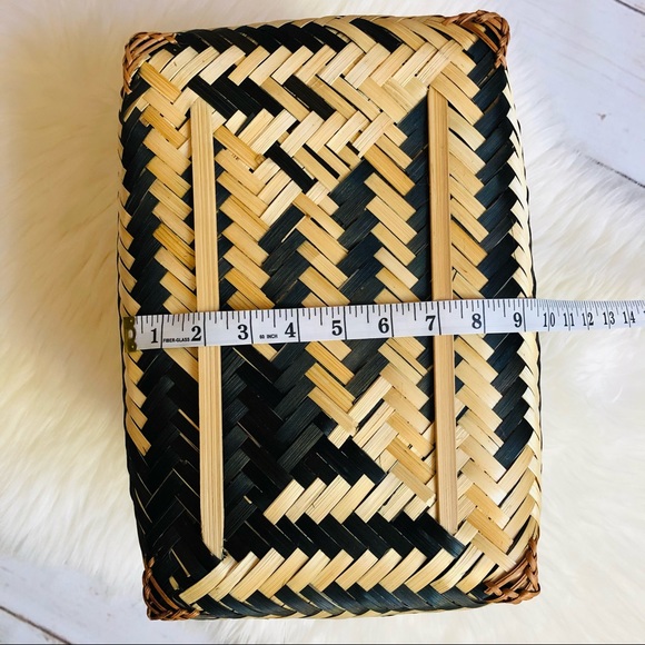 Artisan Oval Boho Basket - Picture 8 of 16